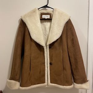Calvin Klein Faux Fur Coat